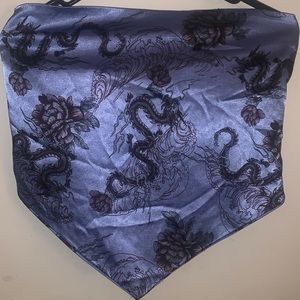 Summer time blue bandu top